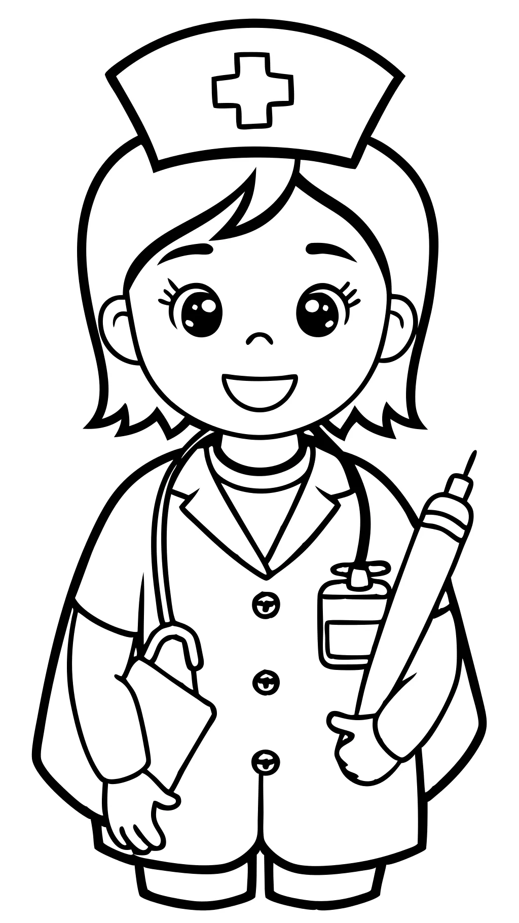 coloring pages of nurses